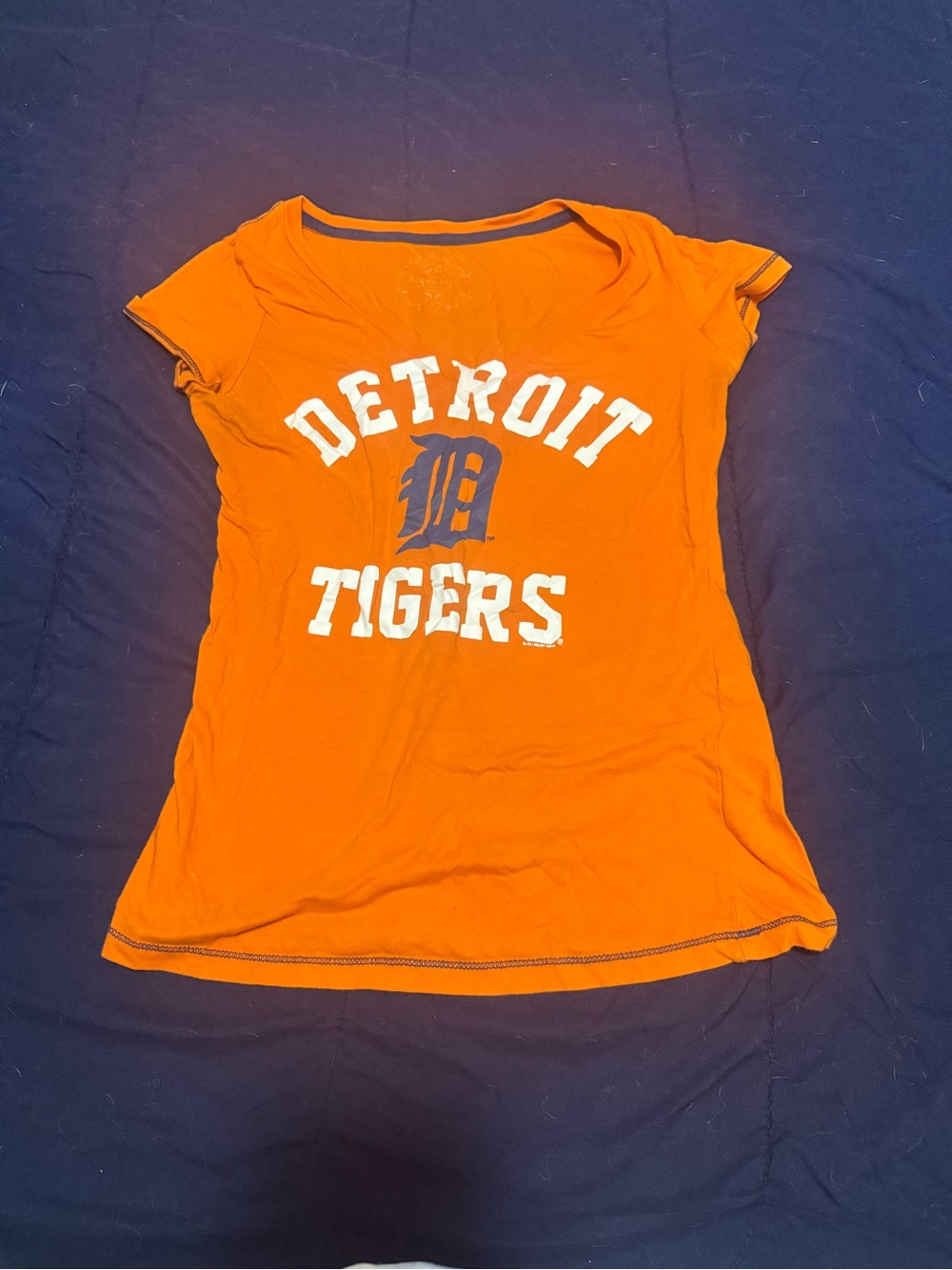 Detroit Tigers Women's Orange Short Sleeve Tee